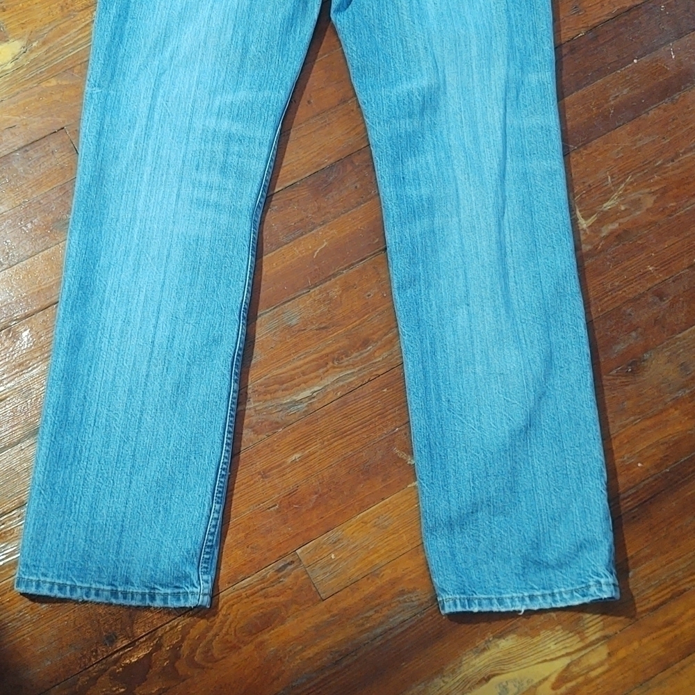 Levi's 514 Distressed Light Wash Mom Jeans W33 L32 - Picture 8 of 15